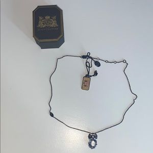 Juicy Couture Bow and Gem Necklace